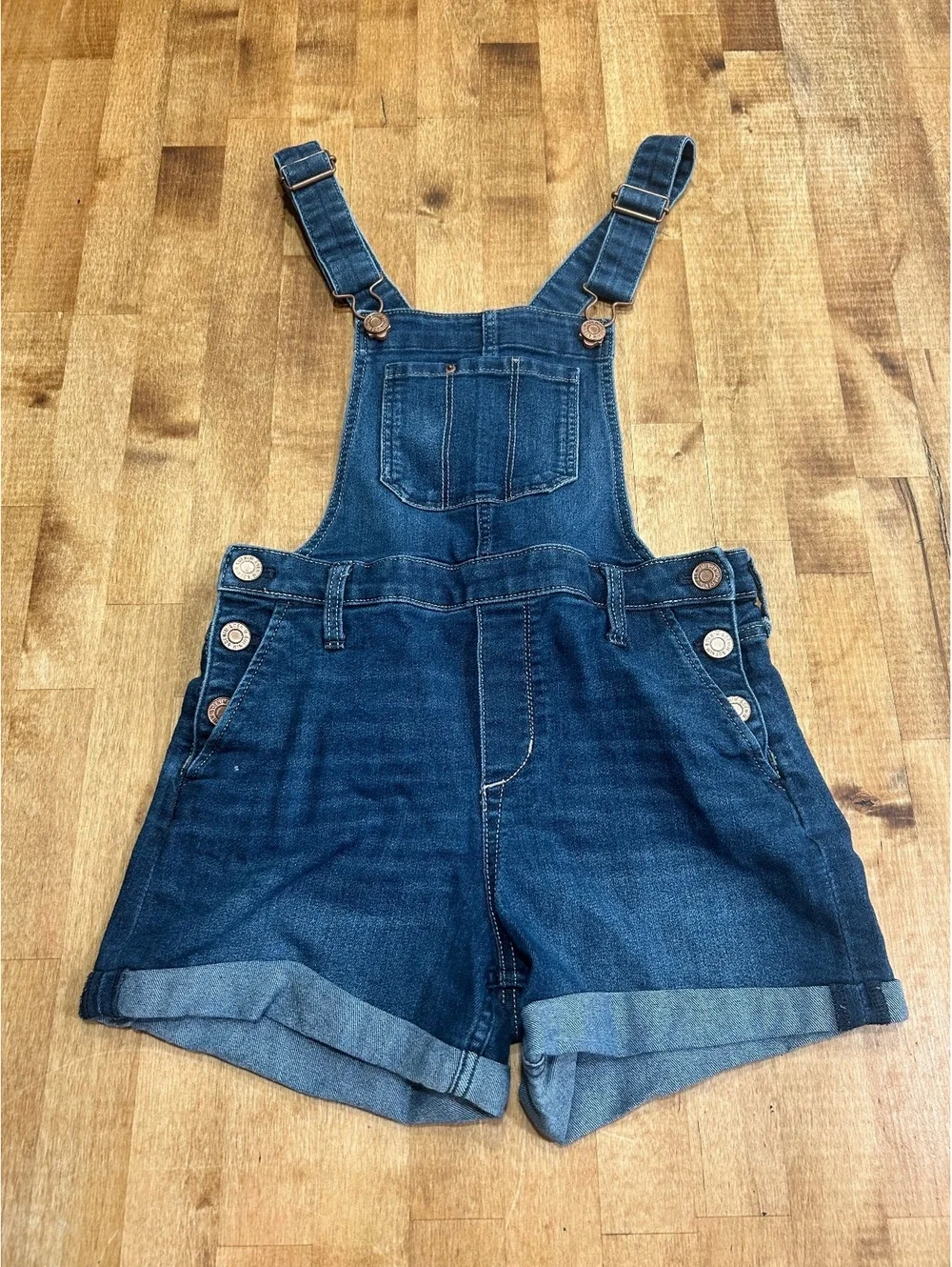&Denim Short Overalls for Kids Size 9-10Y